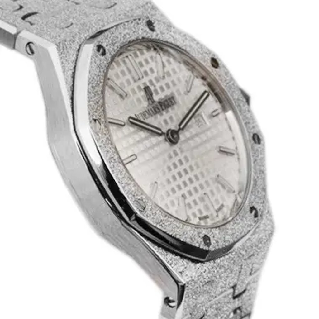 View Of Opposite Crown Facing Side Of Audemars Piguet 67653BC.GG.1263BC.01 White Gold Watch Unworn Condition