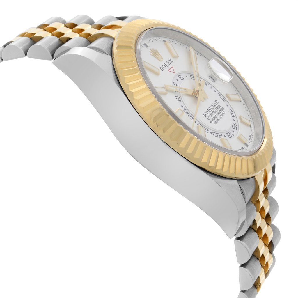 View Of Opposite Crown Facing Side Of Rolex 326933 Stainless Steel Watch Unworn Condition