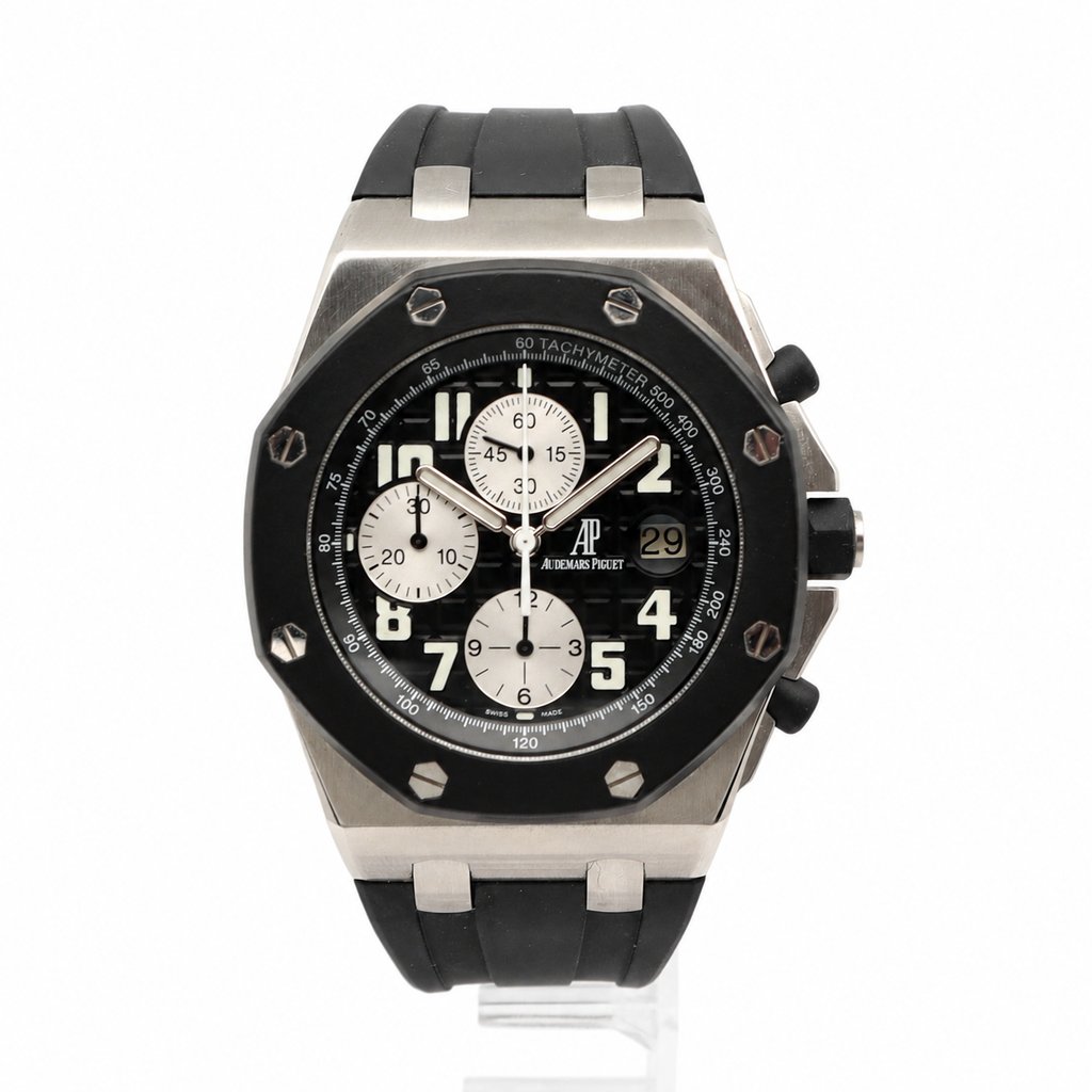 Front Full View Of Audemars Piguet 25940SK.OO.D002CA.01.A Stainless Steel Watch Pre Owned Condition Good