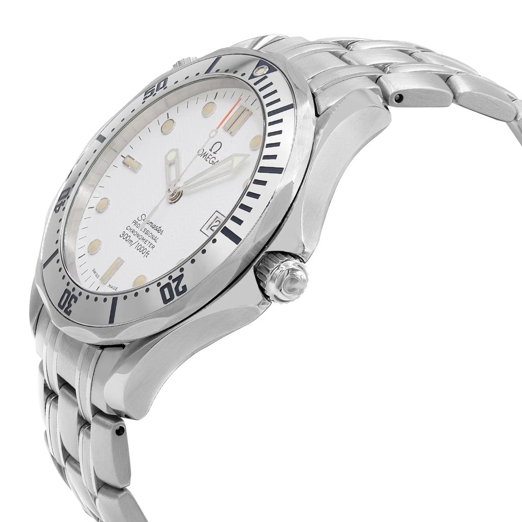 View Of Crown Facing Side Of OMEGA 2532.20.00 Stainless Steel Watch Pre Owned Condition