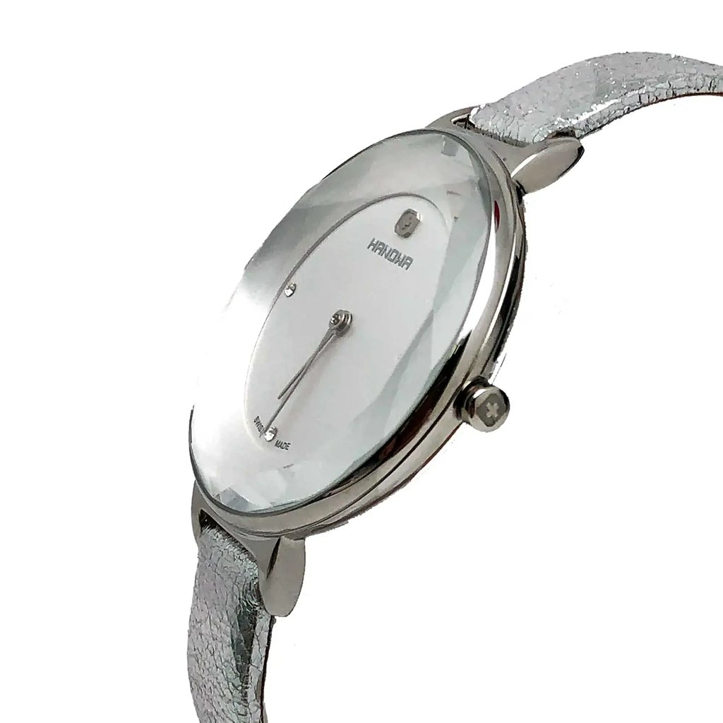 View Of Crown Facing Side Of Hanowa 16-6061.04.001.01 Stainless Steel Watch Unworn Condition