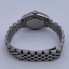 Back View Of Screwback Back Case And Closed Stainless Steel Band Of Rolex 179174 Watch Pre Owned Condition