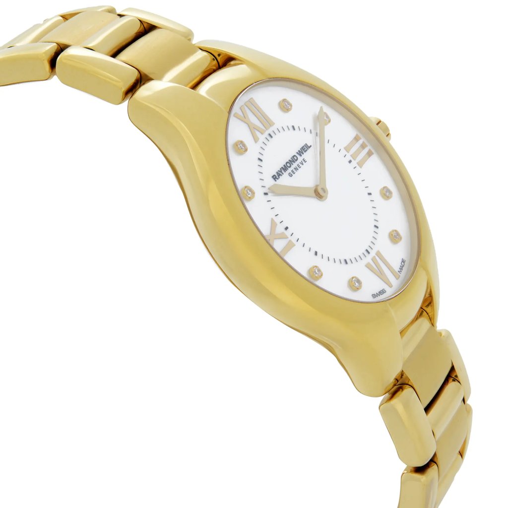 View Of Opposite Crown Facing Side Of RAYMOND WEIL 5136-P-00995 Stainless Steel Watch Pre Owned Condition