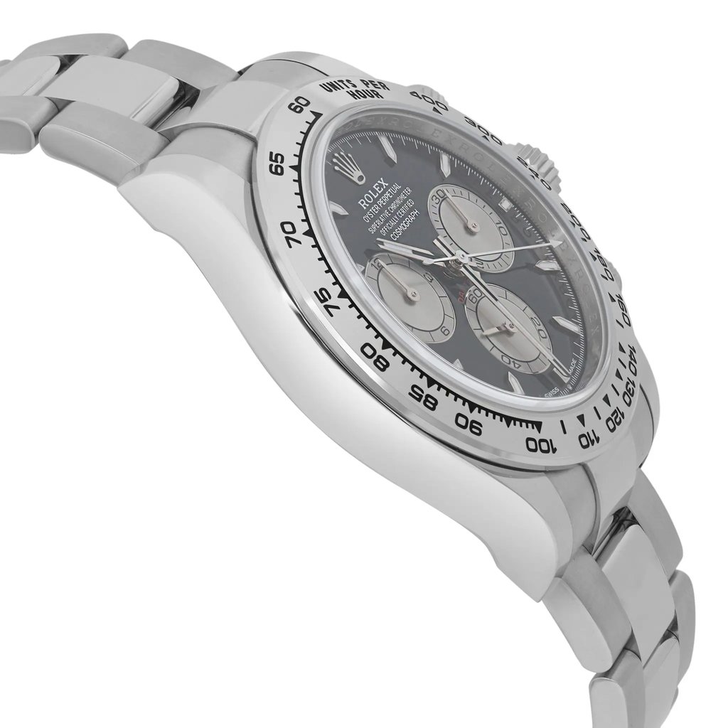 View Of Opposite Crown Facing Side Of Rolex 126509 White Gold Watch Unworn Condition