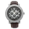 Front Full View Of Techno Master TM-2132 Stainless Steel Watch Display Model Condition {Product Condition}