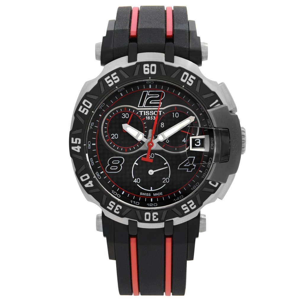 Front Full View Of Tissot T092.417.27.207.00  Stainless Steel Watch Display Model Condition Excellent