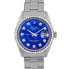 Up Close Front Facing Picture Of Rolex 1500 Stainless Steel Watch Pre Owned Condition