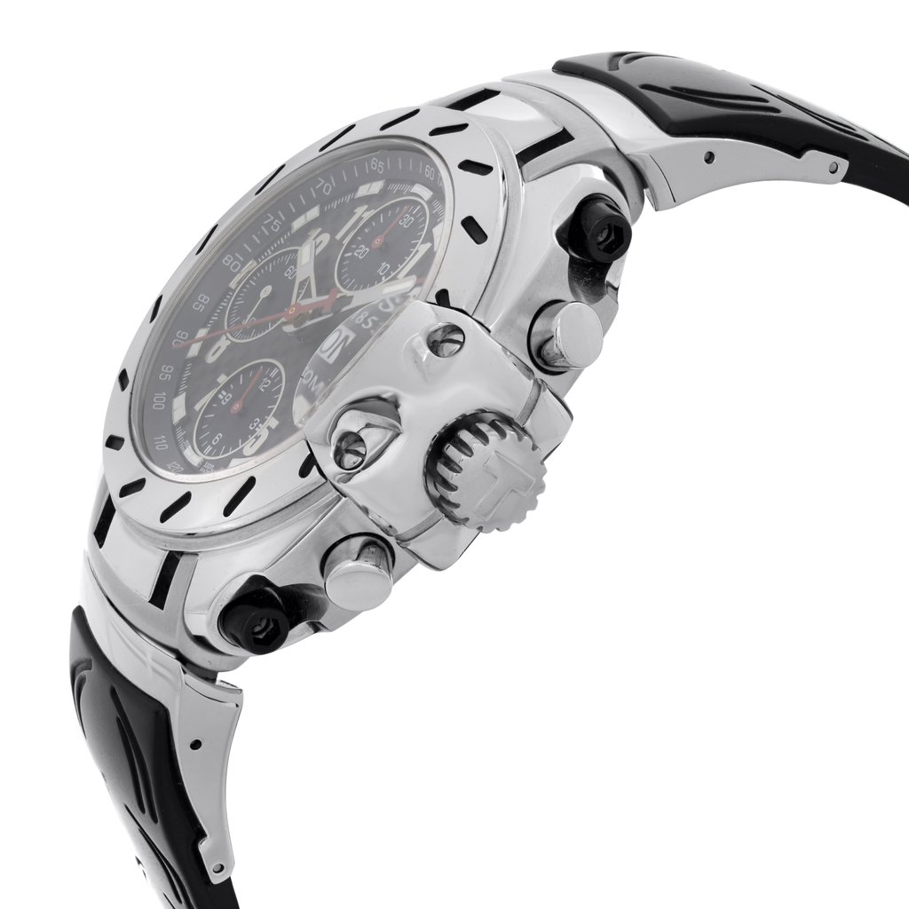 View Of Crown Facing Side Of Tissot T011.414.17.202.00 Stainless Steel Watch Display Model Condition