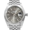 Up Close Front Facing Picture Of Rolex 126300RSJ Stainless Steel Watch Display Model Condition