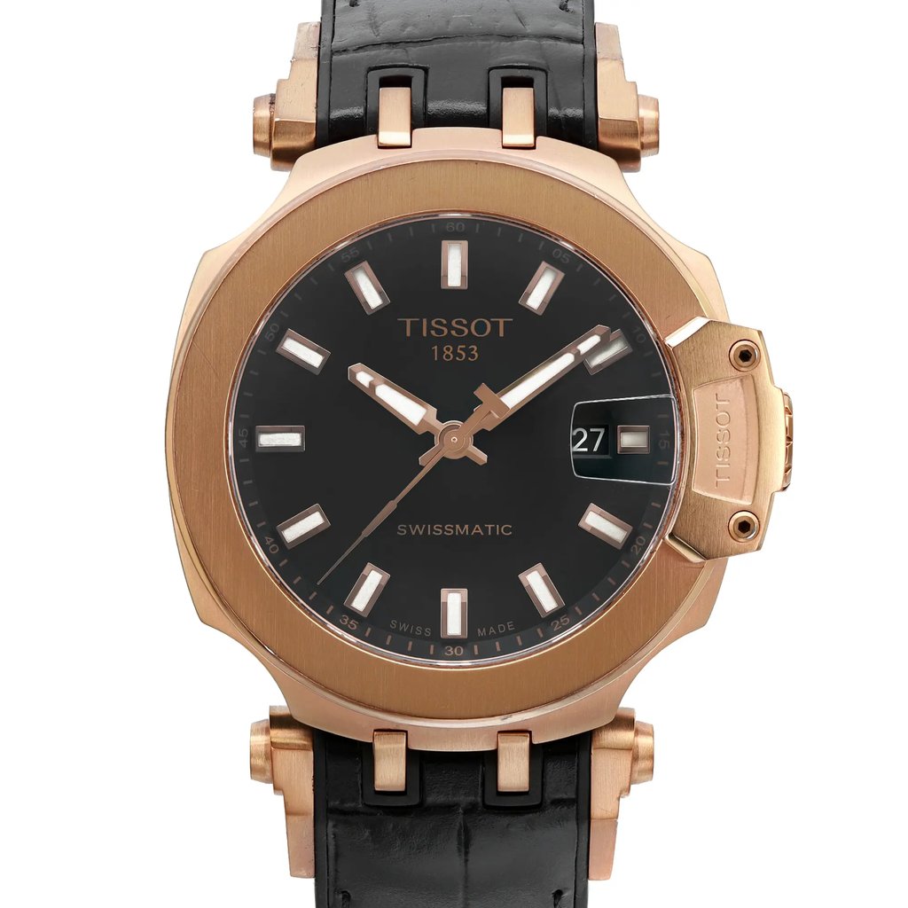 Up Close Front Facing Picture Of Tissot T115.407.37.051.00 Stainless Steel Watch Pre Owned Condition