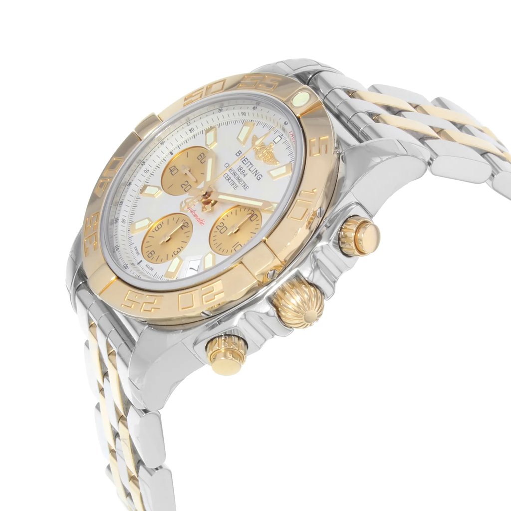 View Of Crown Facing Side Of Breitling CB014012/G713-378C Stainless Steel Watch Pre Owned Condition