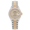 Front Full View Of Rolex 279383RBR Stainless Steel Watch Pre Owned Condition Good