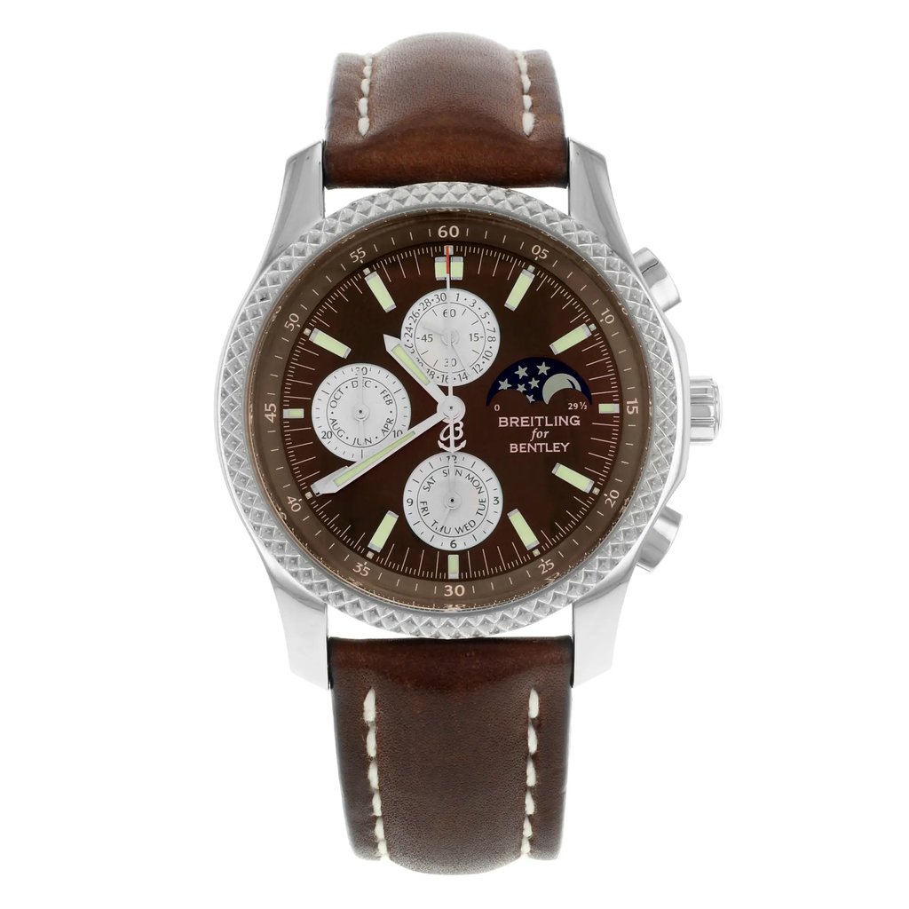 Front Full View Of Breitling P1936212/Q540 Stainless Steel Watch Pre Owned Condition {Product Condition}