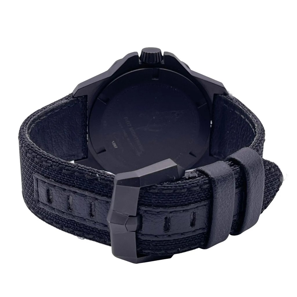 Back View Of Solid Back Case And Closed Kevlar Band Of Luminox XA.6421 Watch Pre Owned Condition
