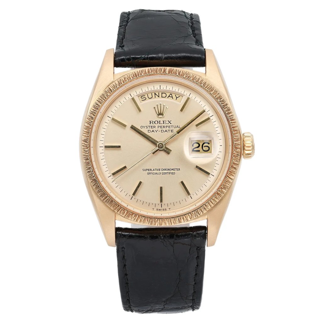 Front Full View Of Rolex 1807 {Case Material} Watch Pre Owned Condition Good