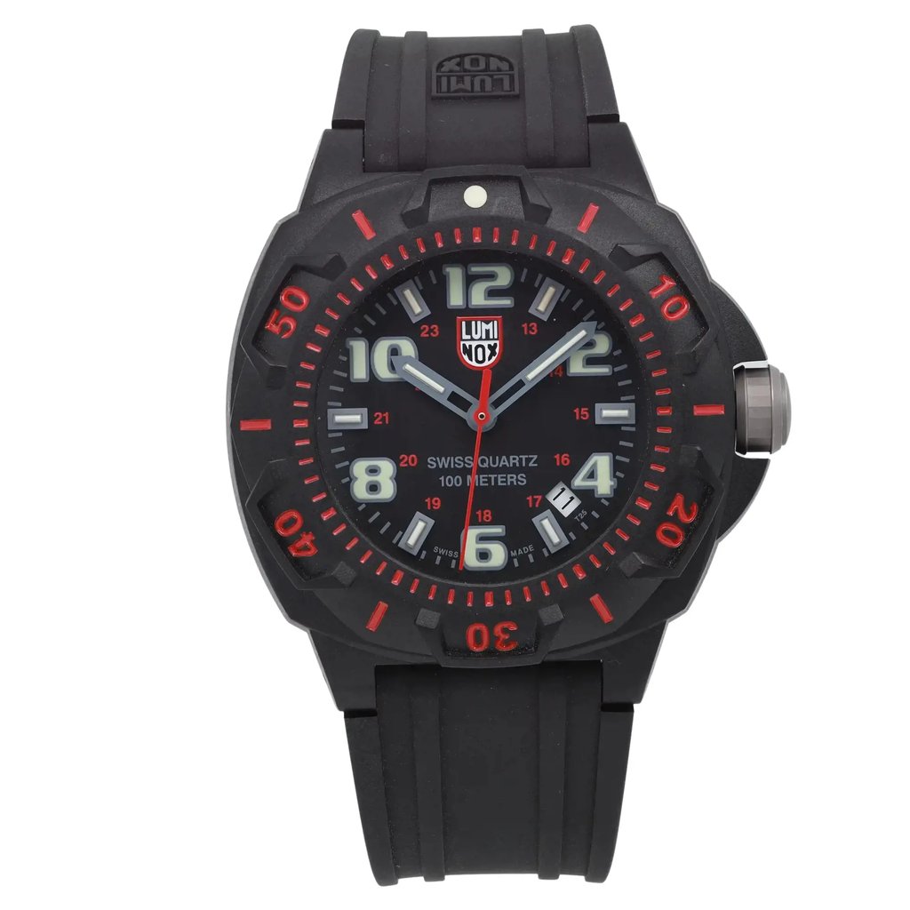 Front Full View Of Luminox XL.0215.SL Stainless Steel Watch Pre Owned Condition Good
