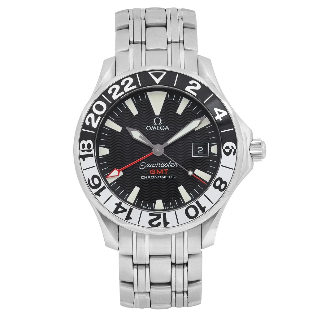 Front Full View Of OMEGA 2534.50.00 Stainless Steel Watch Pre Owned Condition Good