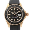 Up Close Front Facing Picture Of Rolex 116655BKSRS Rose Gold Watch Pre Owned Condition