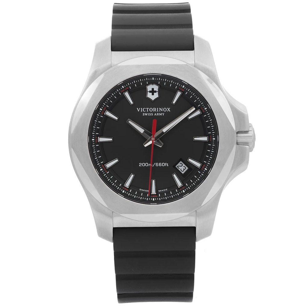 Front Full View Of Victorinox 241682.1 Stainless Steel Watch Pre Owned Condition {Product Condition}