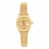 Front Full View Of Rolex 69178 Yellow Gold Watch Pre Owned Condition Good