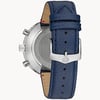 Back View Of Snap Back Case And Closed Leather,Stainless Steel Band Of Bulova 96K101 Watch Display Model Condition