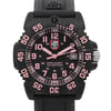 An image of a Wristwatch by Luminox. This Pre Owned item is designed for Women, featuring a Casual,Classic,Diver,Military style. It has a Quartz movement and an Analog display with a Black dial color. The indices include 12-Hour Dial,Arabic Numerals,Easy to Read/Large Numerals. The band is made of Rubber and the case is made of Carbon. The watch has a Round shape with a case size of 38 mm and a case thickness of 12 mm.