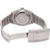 Back View Of Solid Back Case And Open Stainless Steel Band Of Rolex 116400GV Watch Pre Owned Condition