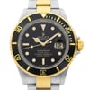 Up Close Front Facing Picture Of Rolex 16613T Stainless Steel Watch Pre Owned Condition