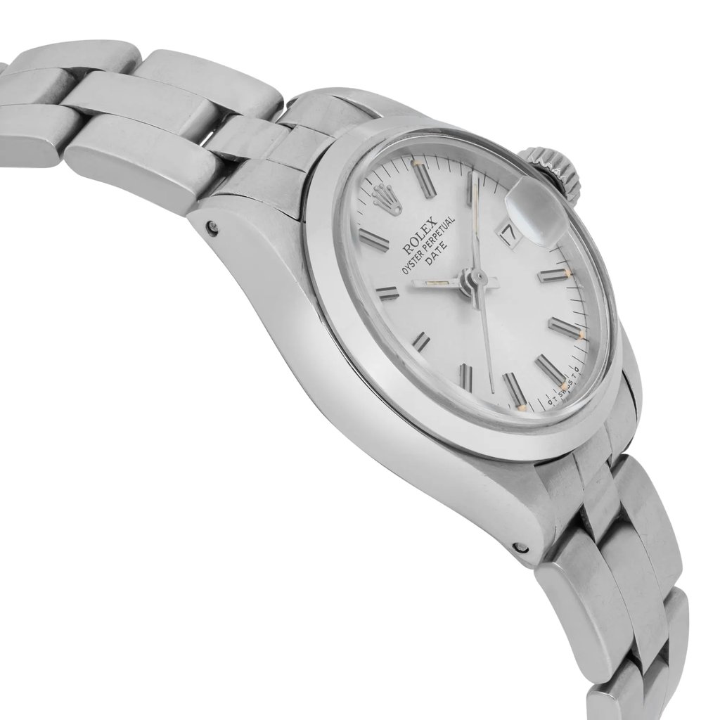 View Of Opposite Crown Facing Side Of Rolex 6916 Stainless Steel Watch Pre Owned Condition