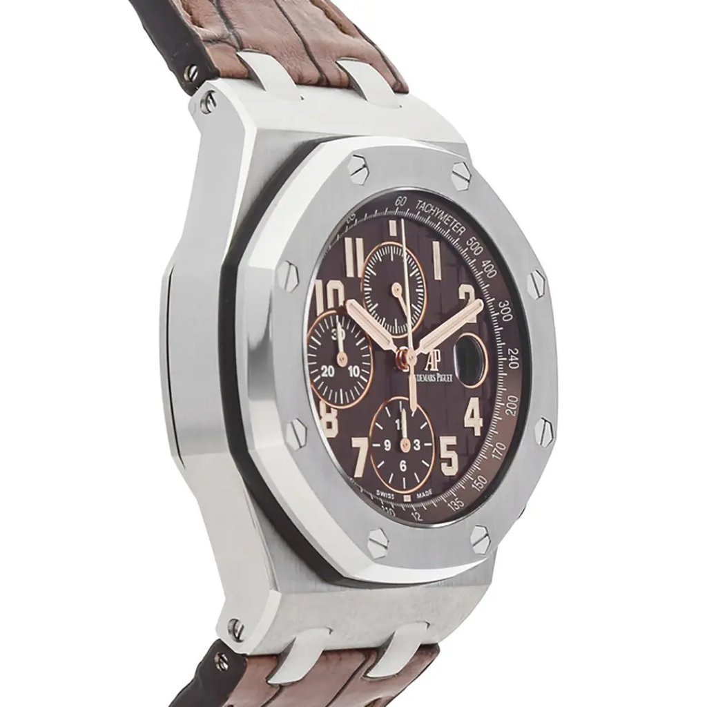 View Of Opposite Crown Facing Side Of Audemars Piguet 26470st.oo.a820cr.01 Stainless Steel Watch Unworn Condition