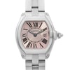 Up Close Front Facing Picture Of Cartier W62017V3 Stainless Steel Watch Pre Owned Condition