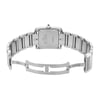 Back View Of Screwback Back Case And Open Stainless Steel Band Of Cartier W51011Q3 Watch Pre Owned Condition