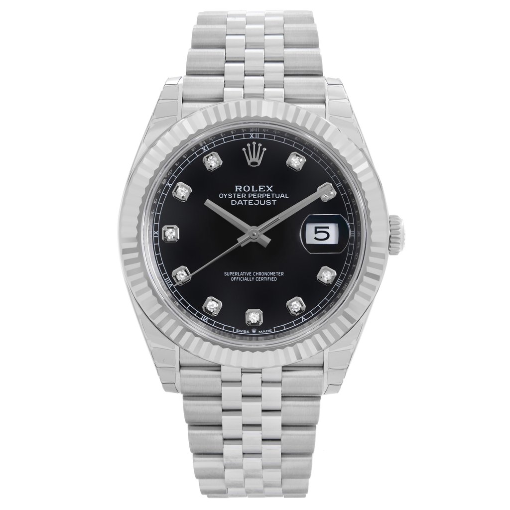 Front Full View Of Rolex 126334 Stainless Steel Watch Unworn Condition {Product Condition}
