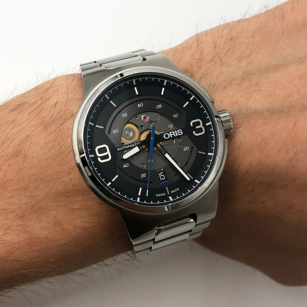 8th image of Oris 01 733 7716 4164 Wristwatch, DisplayModel condition