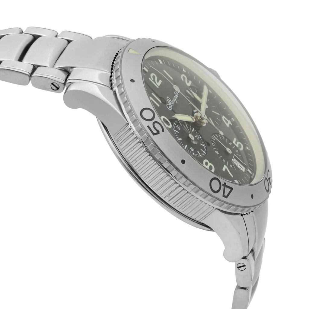 View Of Opposite Crown Facing Side Of Breguet 3820ST/H2/SW9 Stainless Steel Watch Pre Owned Condition