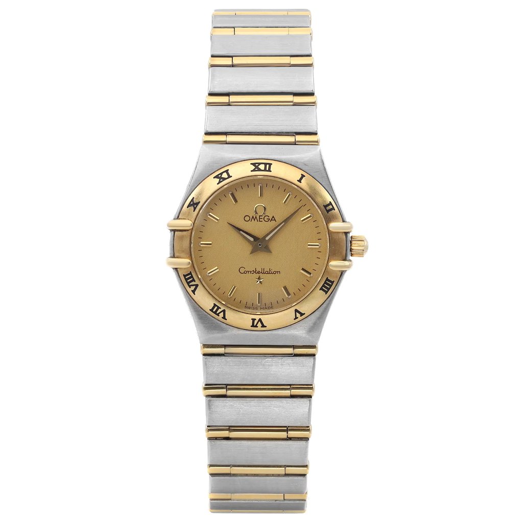 Front Full View Of OMEGA 1272.10.00 Stainless Steel Watch Pre Owned Condition Good