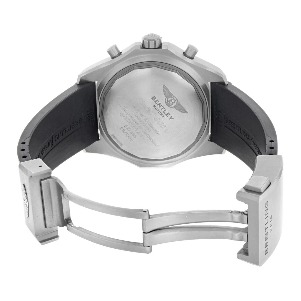 Back View Of {Caseback} Back Case And Open Silicon Band Of Breitling E2736522/BC63-220S Watch Pre Owned Condition