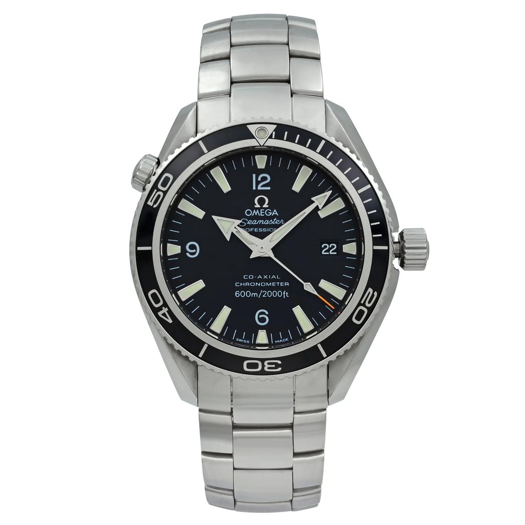 Front Full View Of OMEGA 2201.50.00 Stainless Steel Watch Pre Owned Condition Good