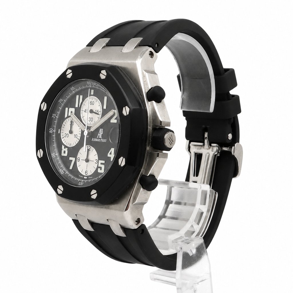 View Of Crown Facing Side Of Audemars Piguet 25940SK.OO.D002CA.01.A Stainless Steel Watch Pre Owned Condition