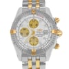 Up Close Front Facing Picture Of Breitling B1335611/A572TT Stainless Steel Watch Display Model Condition