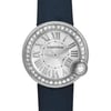 Up Close Front Facing Picture Of Cartier W4BL0002 Stainless Steel Watch Pre Owned Condition
