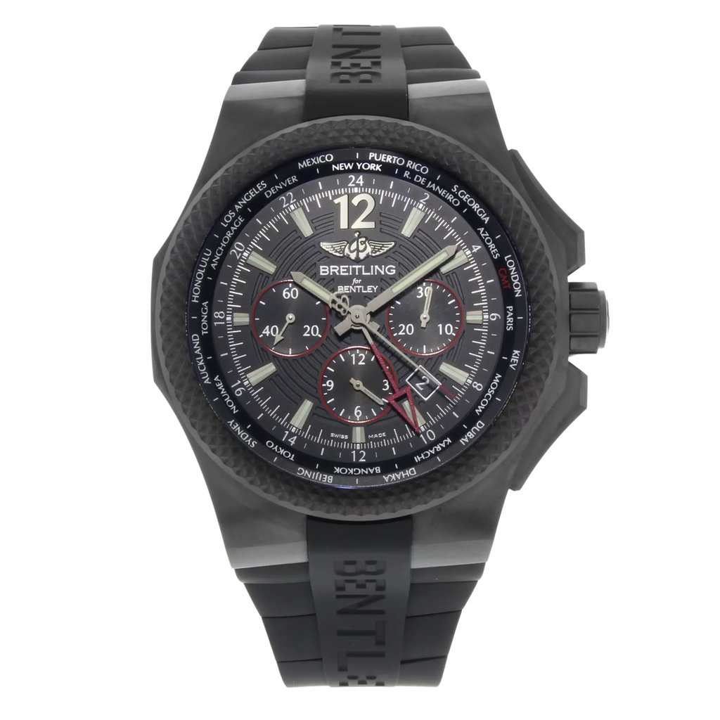 Front Full View Of Breitling VB043222/BD69-222S Titanium Watch Display Model Condition {Product Condition}