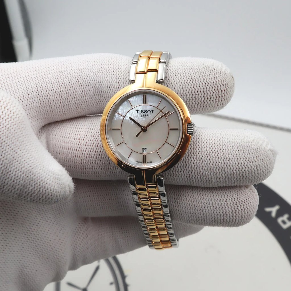 Front Full View Of Tissot T094.210.22.111.00 Stainless Steel Watch Display Model Condition Excellent