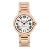 Front Full View Of Cartier W69004Z2 Rose Gold Watch Pre Owned Condition Good
