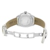 Back View Of Solid Back Case And Open Leather Band Of Tissot T22.1.456.21 Watch Pre Owned Condition