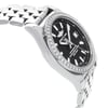 View Of Opposite Crown Facing Side Of Breitling A7433053/BE08-376A Stainless Steel Watch Display Model Condition