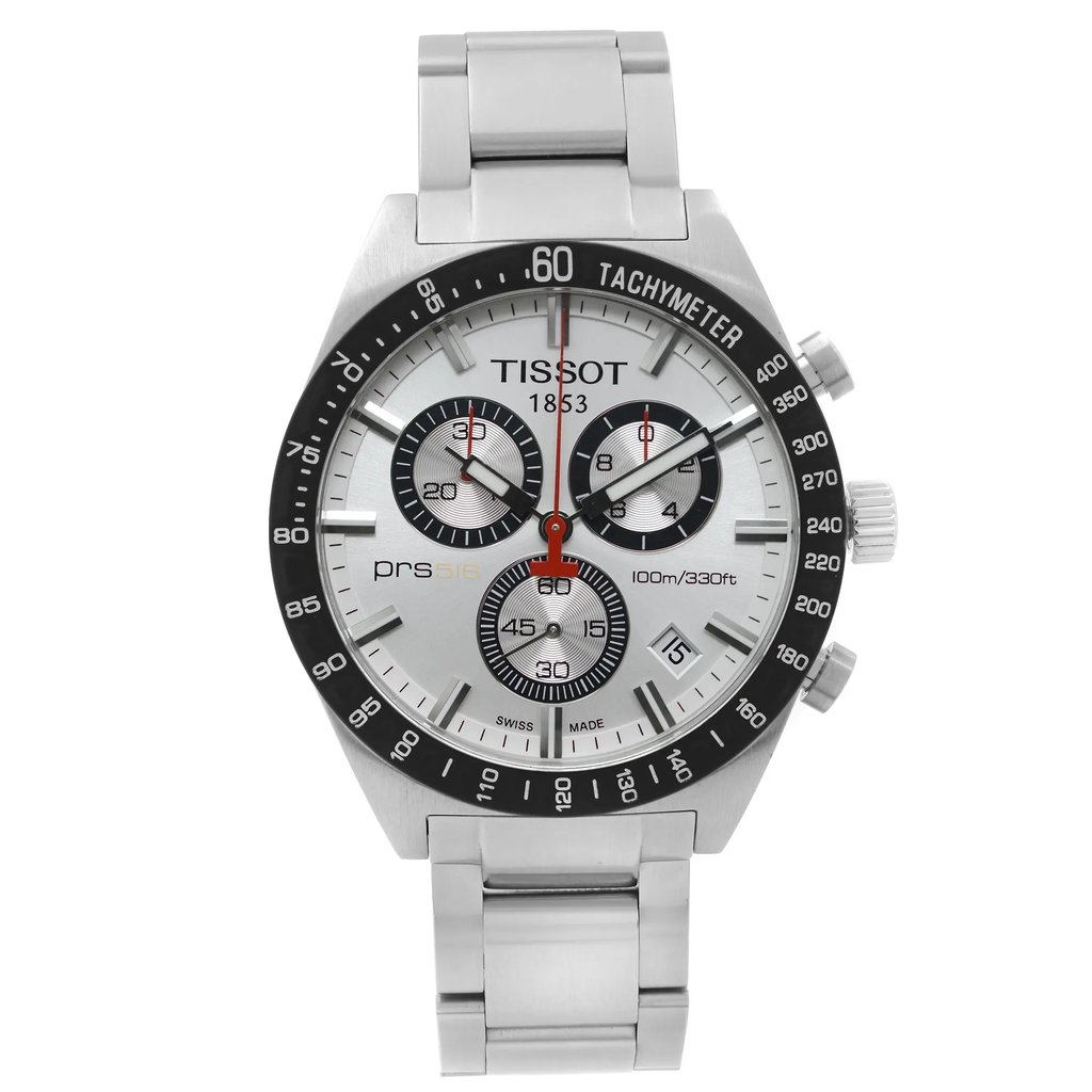 Front Full View Of Tissot T044.417.21.031.00 Stainless Steel Watch New Condition {Product Condition}