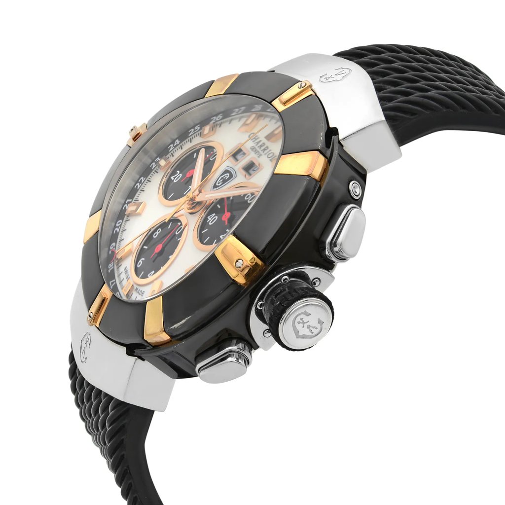 View Of Crown Facing Side Of Charriol C44P.173.003 Stainless Steel Watch Pre Owned Condition
