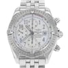 Up Close Front Facing Picture Of Breitling A1335611/A573-SS Stainless Steel Watch Pre Owned Condition