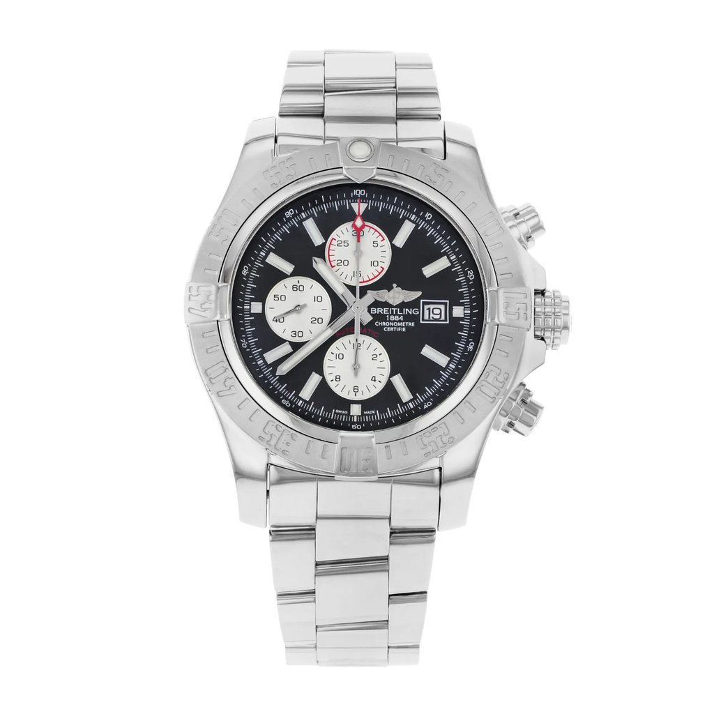 Front Full View Of Breitling A1337111/BC29-168A Stainless Steel Watch Display Model Condition {Product Condition}